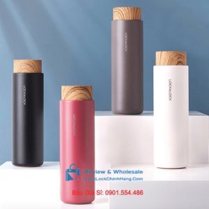 Bình Giữ Nhiệt LockLock 400ml LHC4227 Flat Nắp Gỗ 0001
