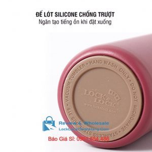 Bình Giữ Nhiệt LockLock 400ml LHC4227 Flat Nắp Gỗ 0007