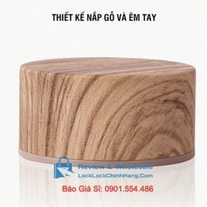 Bình Giữ Nhiệt LockLock 400ml LHC4227 Flat Nắp Gỗ 0008