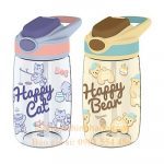 Bình Nước Nhựa Lock&Lock 400ml ABF655 Trẻ Em Straw Kids Bottle 2