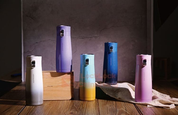  Bình Giữ Nhiệt Lock&Lock 450ml Holiday Sunset I.d Tumbler LHC3245 3