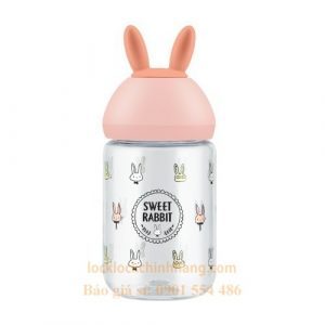 Bình Nước Lock&Lock 380ML Bottle Hình Tai Thỏ ABF652 2 Bình Nước Lock&Lock 380ML Bottle Hình Tai Thỏ ABF652 2