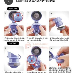 Bình Giữ Nhiệt Lock&Lock 450ml Holiday Sunset I.d Tumbler LHC3245 14