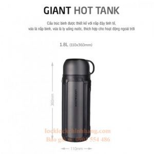 Bình Giữ Nhiệt Lock&Lock 1,8l New Giant Hot Tank LHC1427 12 5 5