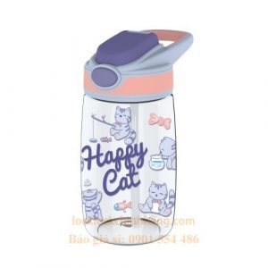 Bình Nước Nhựa Lock&Lock 400ml ABF655 Trẻ Em Straw Kids Bottle 7