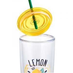 Ly Nhựa Lock&Lock 750ml HAP507YEL Có Ống Hút 6