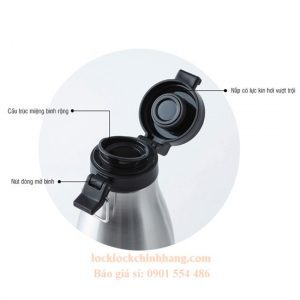 Bình Giữ Nhiệt Lock&Lock 430ml Cylinder Bottle Màu Bạc [LHC4145SLV] 4