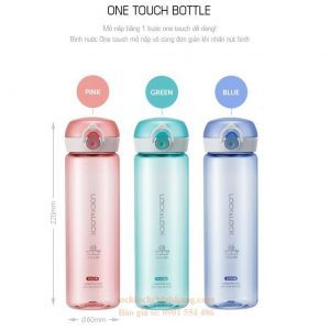 Bình Nước Nhựa Lock&Lock 550ml ABF645 One Touch