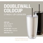 Ly Nhựa Lock&Lock 750ml 2 Lớp Kèm Ống Hút HAP507 2