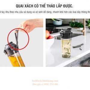 Bình Lắc Lock&Lock 680ml Mixer Botte - ABF934N (Màu Nâu, Màu Xám) 1