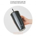 Ly Nhựa Lock&Lock 750ml 2 Lớp Kèm Ống Hút HAP507 4