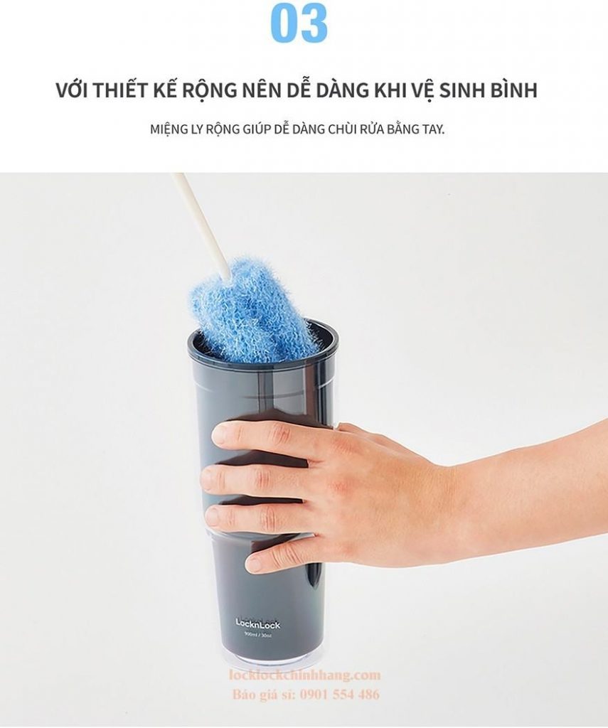 Ly Nhựa 2 Lớp LocknLock 900ml HAP502 6