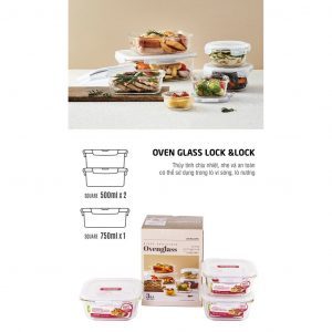 Bộ 3 hộp thủy tinh Lock&Lock Euro LLG224S3 4 218d6c7d0637258750706243c1e3f33e
