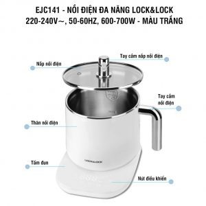 Nồi điện đa năng Lock&Lock màu trắng EJC141 4 349522339801d6aaafd14bcf15105ee3