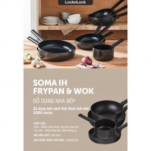 Chảo sâu lòng Soma Lock&Lock 28cm (Có thể dùng bếp từ) - Màu đen - LMH1285IH 3 41a84a6fff10106e53616dd8a48c15c2