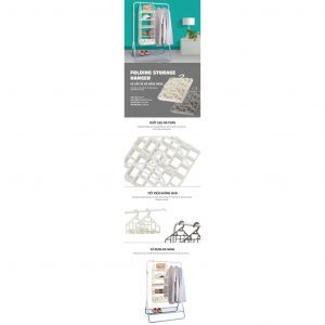 Kệ gấp để đồ bằng nhựa, 5 tầng Lock&Lock- Màu ngà ETM361IVY 5 4e94b826dd7a099dd708198b318789ae