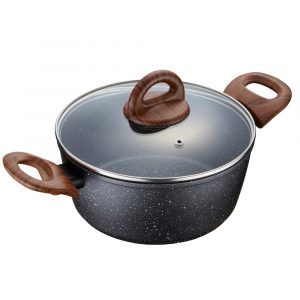 Nồi nhôm chống dính BAUM Marble 24cm, 2 tay cầm, nắp thủy tinh, hiệu Lock&Lock LBU1242 3 51925ae68b36093895cbea151497a238