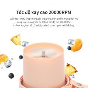 Máy xay sinh tố cầm tay Lock&Lock 300ml - Màu PINK EJJ321PIK 6 562fb48ce7c27b59e2c6d256501010fc 1