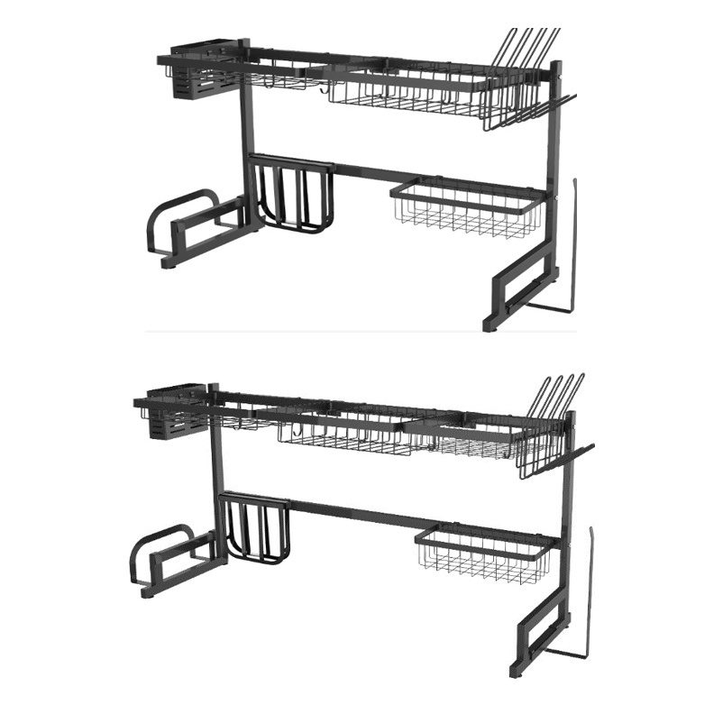 Kệ để trên bồn rửa Lock&Lock Dish Rack - màu đen LDR (2 kích thước) 4 5b9aa3fc57b3918012f69a52d1e1f934