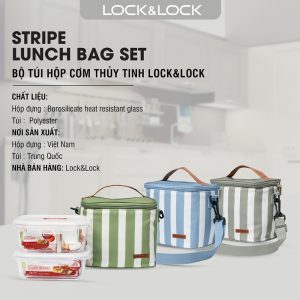 Bộ túi hộp cơm thủy tinh Lock&Lock 3EA - LLG428S2 (3 màu) 4 69ed96926a8e96aa24b668b9422753c7