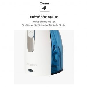 Máy tăm nước không dây Lock&Lock Cordless Oral Irrigator 200ml - Màu xanh - ENR156BLU 7 70c50116397993438c51165999a334e8