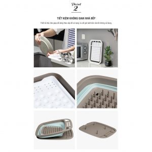 Kệ chén dĩa gấp gọn Lock&Lock, 363x309x57MM - màu trắng - LDR130WHT 6 87a6882422e9f78fa8992464743a1a78