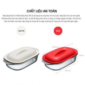 Hộp đựng thức ăn Thủy tinh tiện lợi Lock&Lock Easy Cook (S) 650ML Màu trắng LLG482W 3 904f62f92acf5005ccea3e73222cea0a