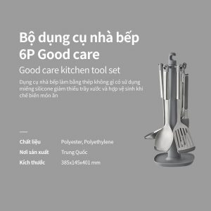 Bộ dụng cụ nhà bếp 6 món Lock&Lock Kitchen Tools Set - màu xám CKT330S01 2 b4f7fd1d044ffcfab1ff28971c5f8ad7