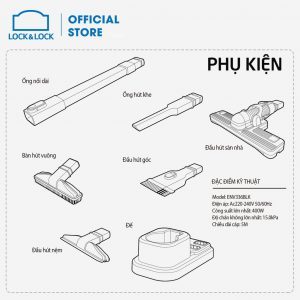 Máy hút bụi Lock&Lock 0.4L, 400W, 220V, 50Hz - Màu đen ENV336BLK (có dây) 5 b6c6482ace9d03591db913ded393baaa 1
