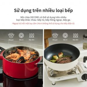 Bộ nồi chảo sâu lòng 2 món Decore IH Christmas Edition Lock&Lock - LDE1202IHS01 5 b889e606168b110bb72046698ac2e053