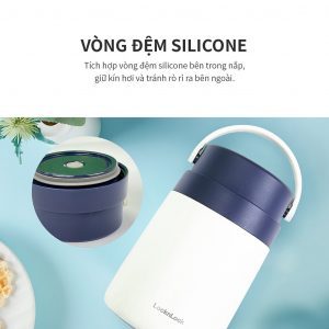 Bộ hộp cơm giữ nhiệt đựng thức ăn kèm muỗng Lock&Lock Handle Food Jar 700ml - LHC8042 (2 màu) 7 bf4cb840a1306b9dd59e8ec772ec443a