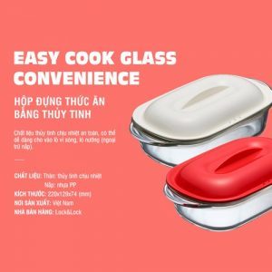 Hộp đựng thức ăn Thủy tinh tiện lợi Lock&Lock Easy Cook (S) 650ML Màu trắng LLG482W 2 c6b6367c69780d0fa8cf8d4a1992e149