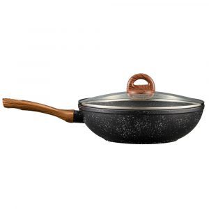 Chảo nhôm sâu lòng chống dính BAUM Marble 30cm, nắp thủy tinh Lock&Lock LBU1305 3 cece472ea28371afd173b12c6b24dc76