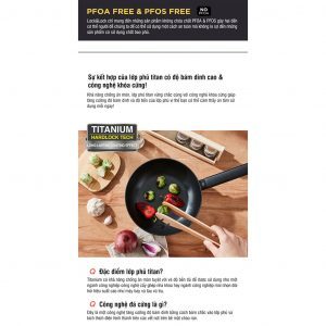 Chảo sâu lòng Soma Lock&Lock 28cm (Có thể dùng bếp từ) - Màu đen - LMH1285IH 5 fc50f2863ca9714792f6117a56557571