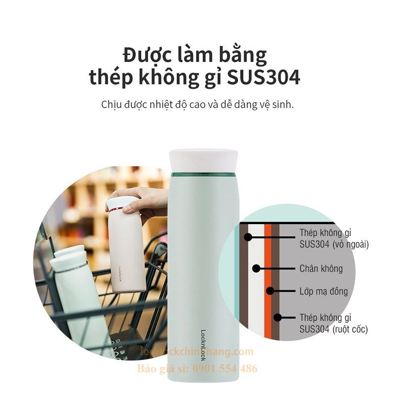 Bình Giữ Nhiệt Lock&Lock 460ml – LHC4244 Feather Light Ring 10 Bình Giữ Nhiệt Lock&Lock 460ml  – LHC4244 Feather Light Ring 9