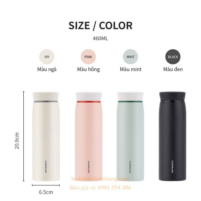 Bình Giữ Nhiệt Lock&Lock 460ml – LHC4244 Feather Light Ring 9 Bình Giữ Nhiệt Lock&Lock 460ml  – LHC4244 Feather Light Ring 1