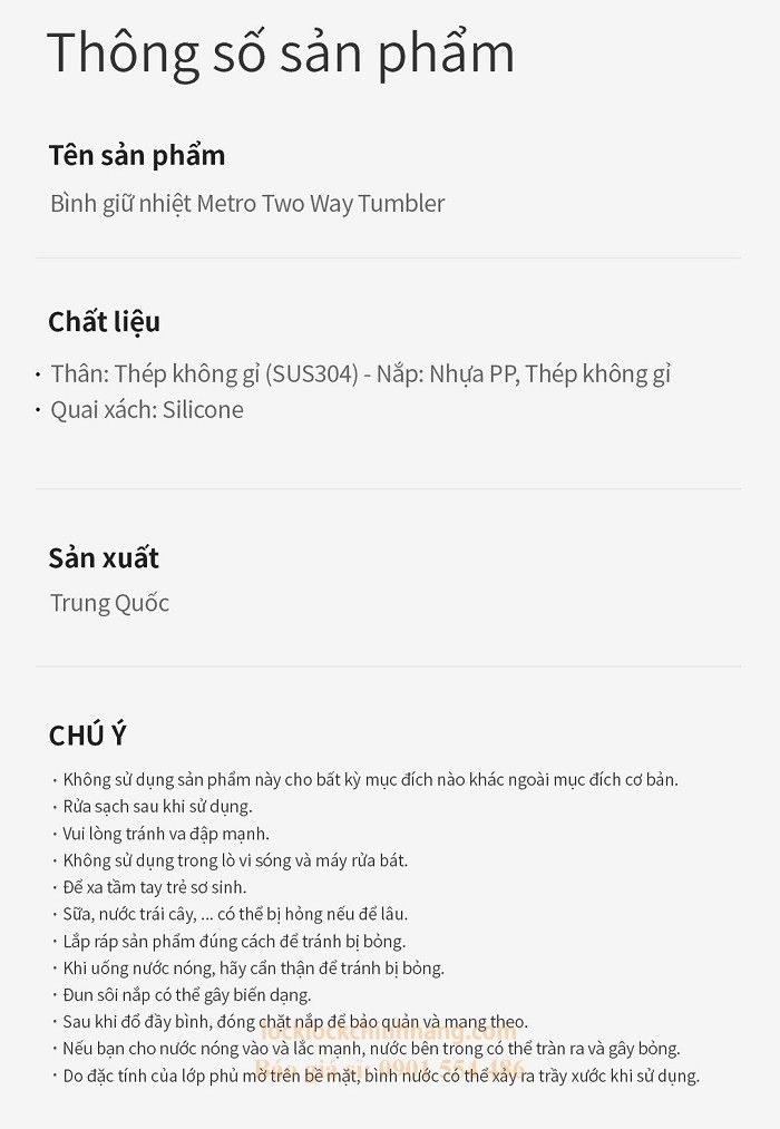 Bình Giữ Nhiệt Lock&Lock LHC4274 475ml Metro Two Way 19 Bình Giữ Nhiệt Lock&Lock LHC4274 475ml Metro Two Way 7