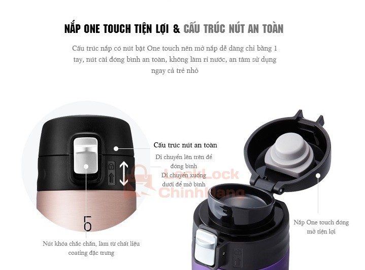 Bình Giữ Nhiệt Lock&Lock 500ml LHC3220 Feather Light Siêu Nhẹ 12 Bình Giữ Nhiệt Lock&Lock 500ml LHC3220 Feather Light Siêu Nhẹ 10
