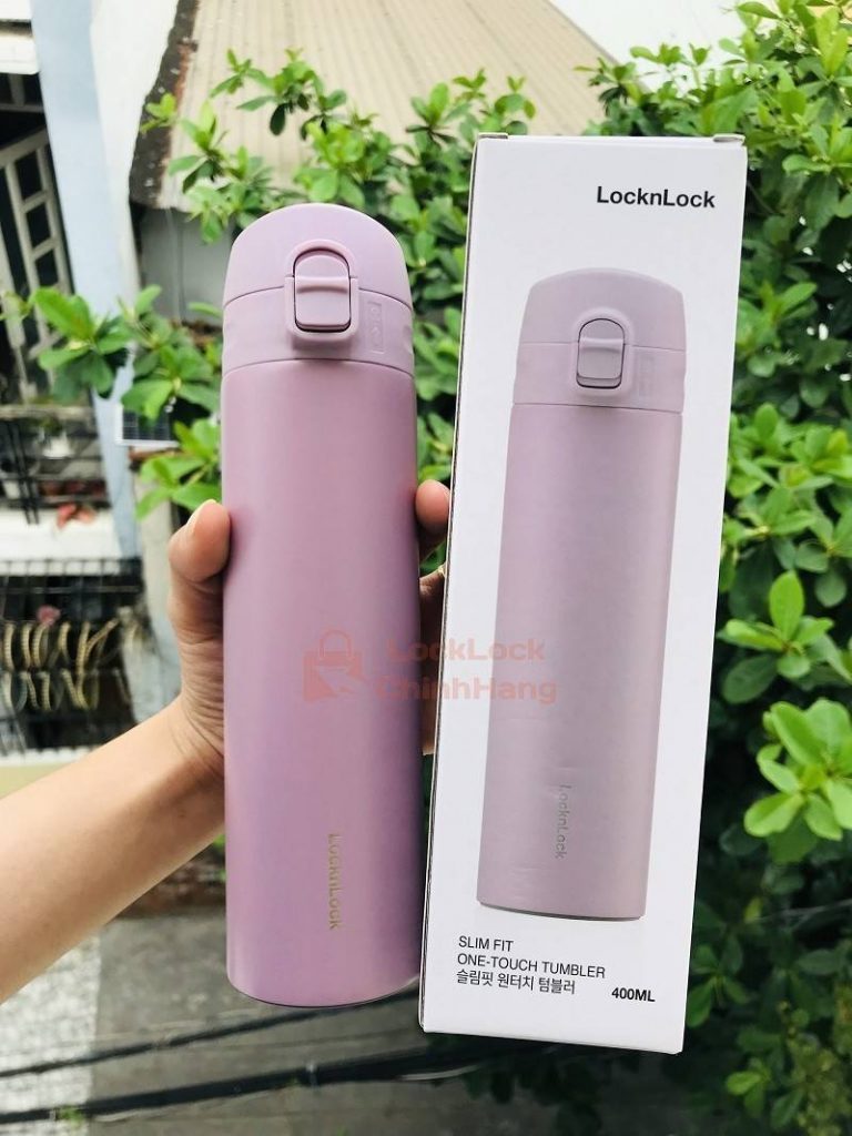 Bình Giữ Nhiệt Lock&Lock 400ml – LHC3270 Slim Fit Onetouch 2