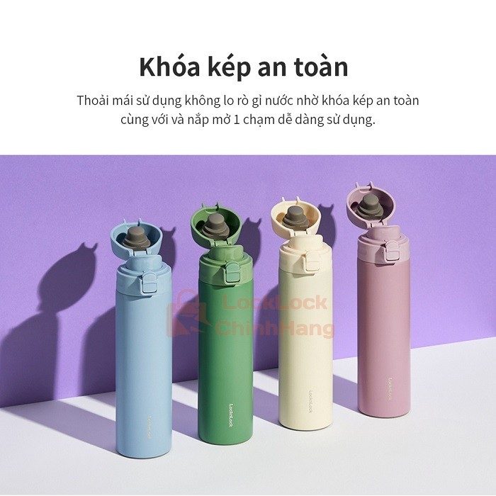 Bình Giữ Nhiệt Lock&Lock 400ml – LHC3270 Slim Fit Onetouch 17 Bình Giữ Nhiệt Lock&Lock 400ml – LHC3270 Slim Fit Onetouch 10