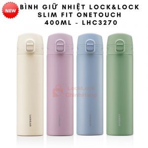 Bình Giữ Nhiệt Lock&Lock 400ml – LHC3270 Slim Fit Onetouch 11