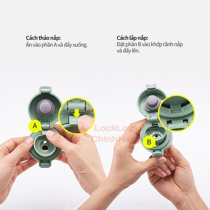 Bình Giữ Nhiệt Lock&Lock 400ml – LHC3270 Slim Fit Onetouch 16 Bình Giữ Nhiệt Lock&Lock 400ml – LHC3270 Slim Fit Onetouch 10