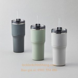 Ly Giữ Nhiệt Lock&Lock 650ml – LHC4277S Metro Drive Kèm Ống Hút Và Cọ Rửa 5