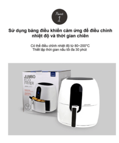 EJF351WHT Noi chien khong dau Digital 5.2L 1800W Mau trang 2