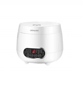 EJR326WHT Noi com dien ky thuat so Lock Lock Digital Rice Cooker 0.8L 300W Mau trang 1