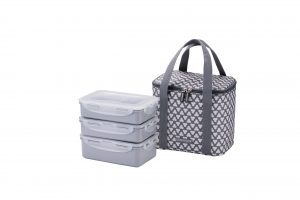 HPL817CD-HCM – Bộ túi hộp cơm Lock&Lock 3P (HPL816*1, HPL816C*1, HPL817*1, Lunch Bag*1) – Màu xám đậm