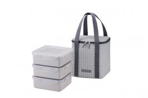 HPL856CI-HCM – Bộ túi hộp cơm Lock&Lock 3P (HPL856*2, HPL856C*1, Lunch Bag*1) – Màu ngà