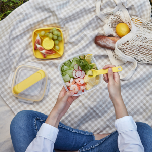 HSM8440TLBLU Hop com LocknLock Togo Saladbox 950ML Mau xanh 3