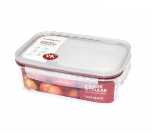 LBF404RED- Hộp bảo quản thực phẩm nhựa Bisfree Modular 910ML-NTL- Silicone màu đỏ