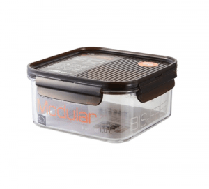 LBF452 – Hộp bảo quản thực phẩm hình vuông Lock&Lock Bisfree Modular 1.0L – Màu nâu